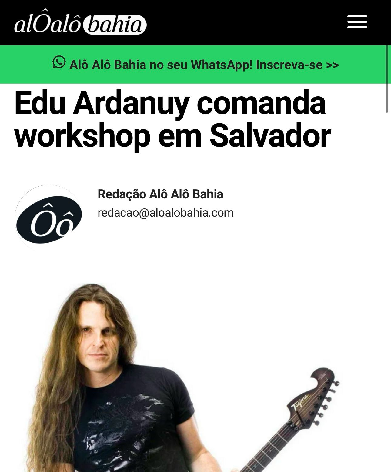 Edu Ardanuy comanda workshop em Salvador